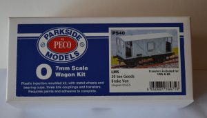 Peco Parkside 7 mm scale kit for LMS 20 ton brake van