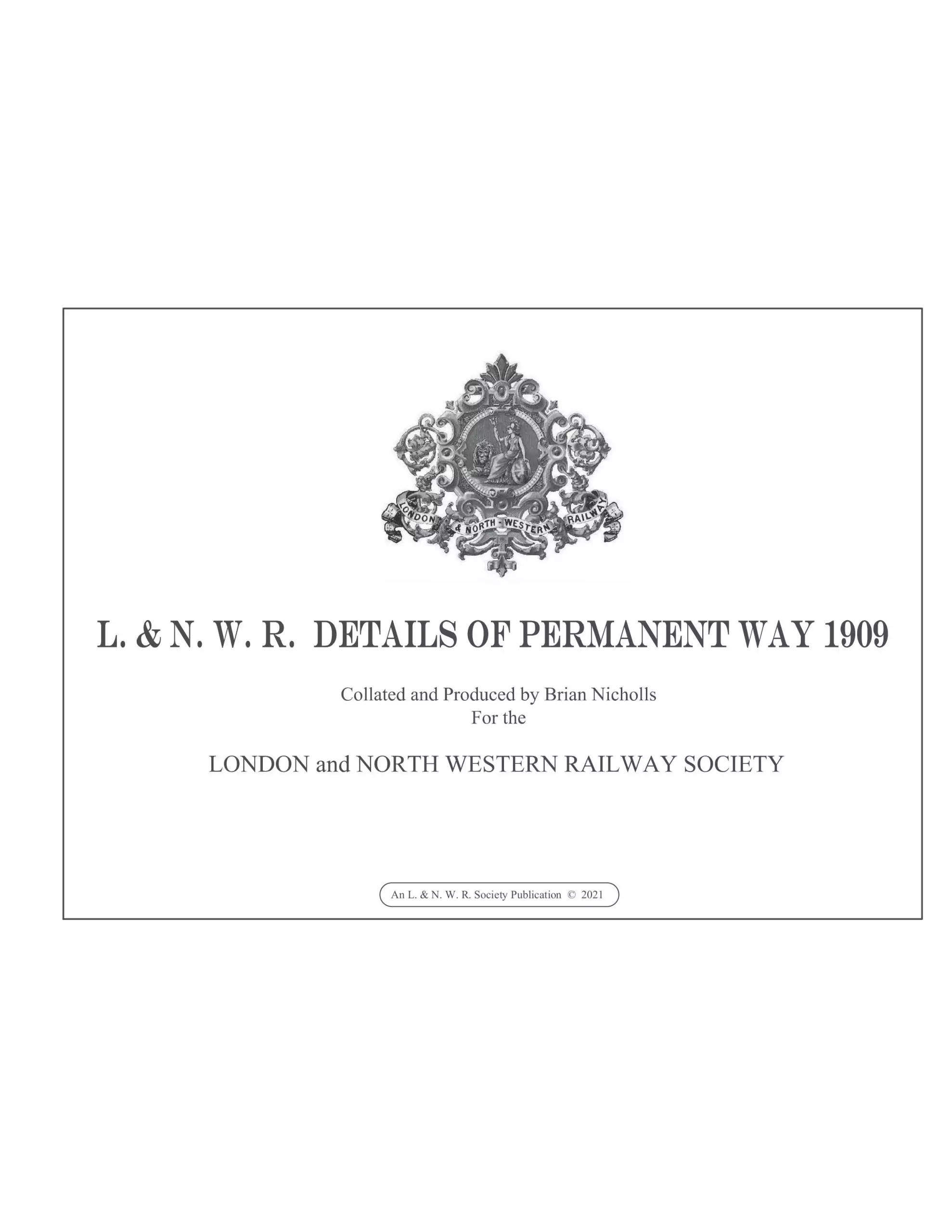 Drawings of Standard Permanent Way 1909
