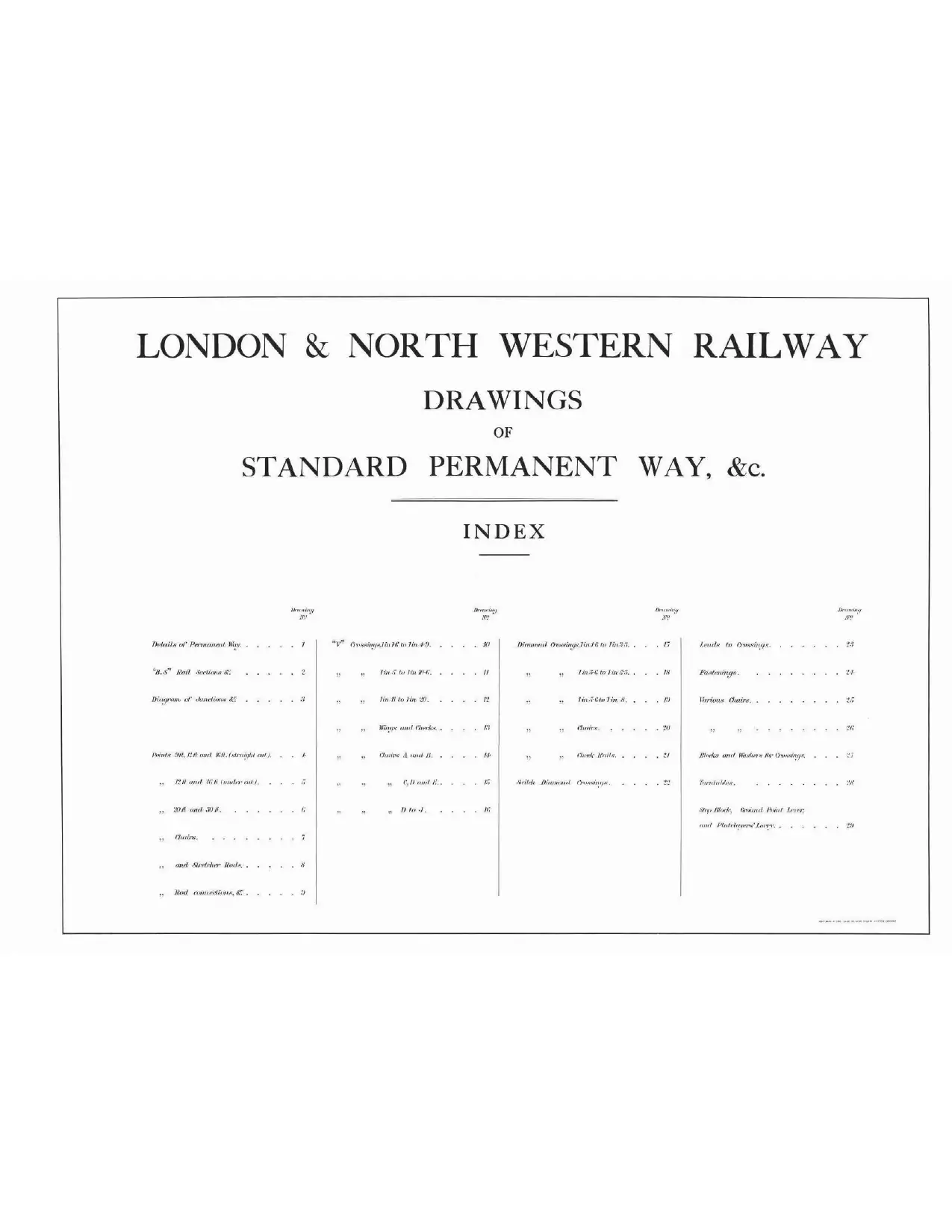 Drawings of Standard Permanent Way 1909 - Image 2